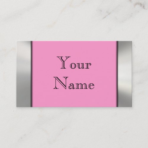 Metal Frame Border Business Cards