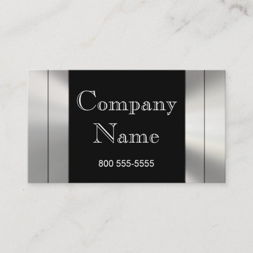 Metal Frame Border Business Cards