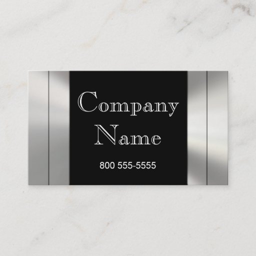 Customizable Metal Frame Border Business Cards