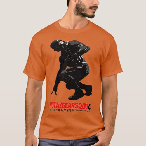 METAL GEAR SOLID 4 Guns of the Patriots Old Snake T_Shirt