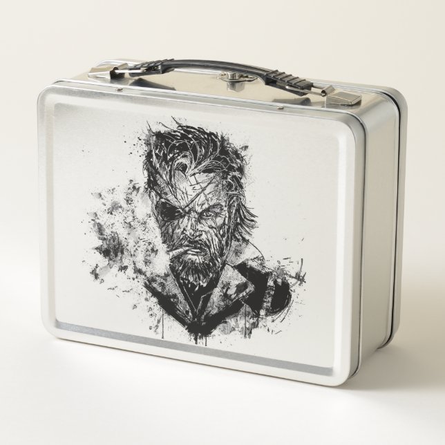 Metal Gear Solid Legendary Soldier Men's Metal Lunch Box (Back)