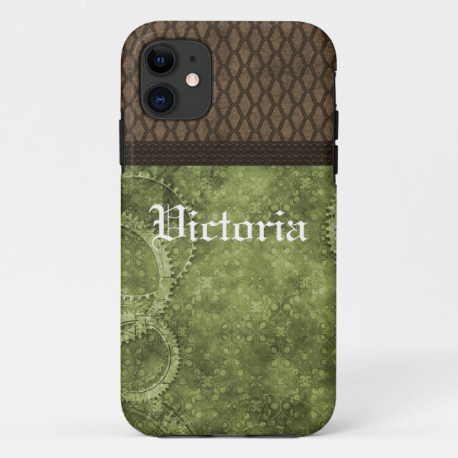 Metal Gear Steampunk BT ID iPhone 5 Case, Green Case-Mate iPhone Case (Back)