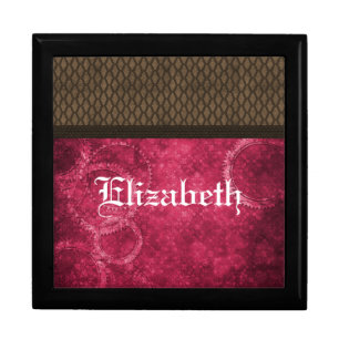 Metal Gear Steampunk Gift Box, Pink Jewelry Box
