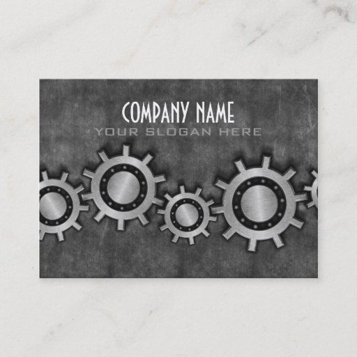 Customizable Metal Gears Business Card