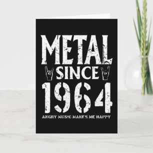 Metal Gift Birthday Vintage 1964 Card
