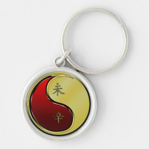 Metal Goat Keychain