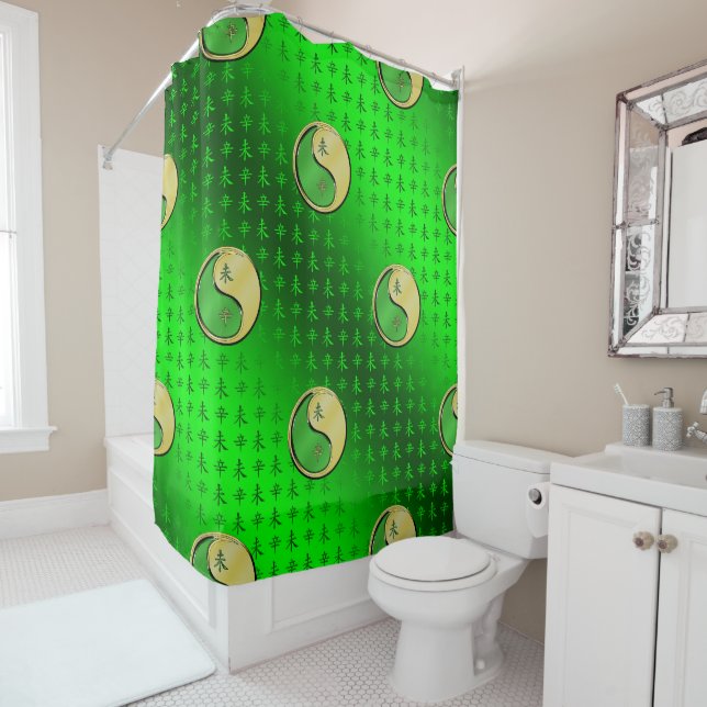 Metal Goat Shower Curtain (In Situ)