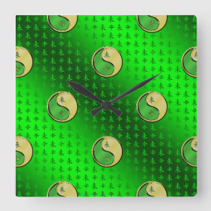 Metal Goat Square Wall Clock