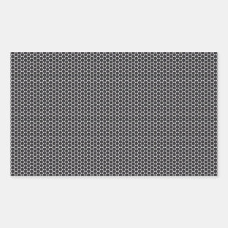 Metal Grate Mesh Rectangular Sticker