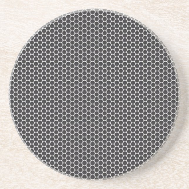 Metal Grate Mesh Sandstone Coaster (Front)