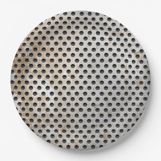 METAL GRATE PAPER PLATES (Front)