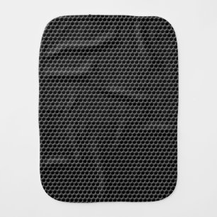 Metal grid pattern - background baby burp cloth