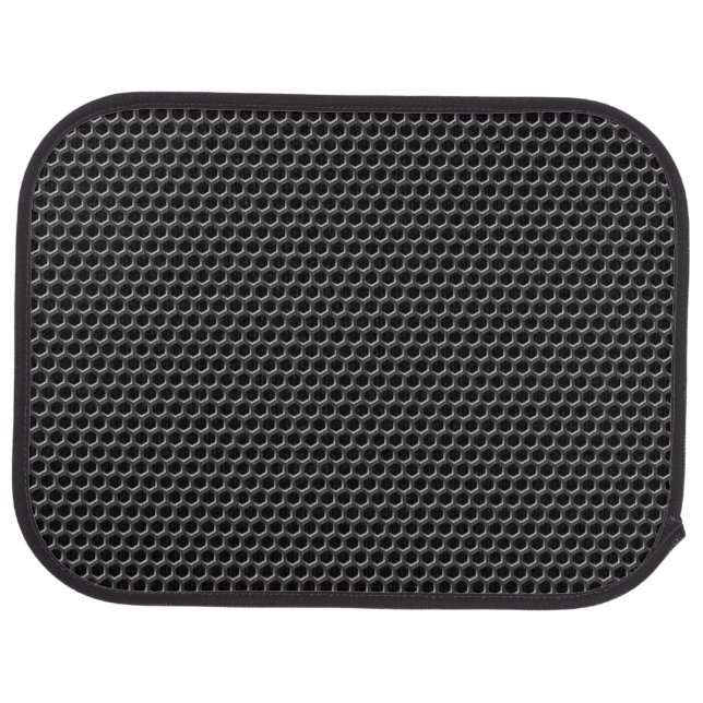 Metal grid pattern - background car floor mat (Rear)