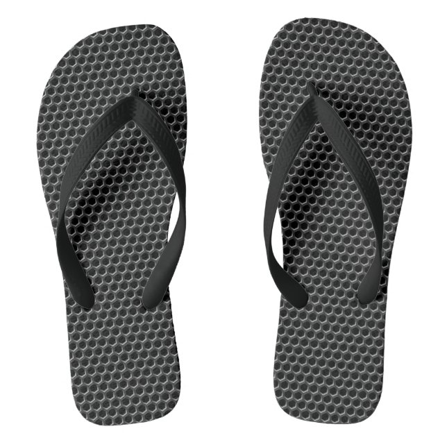 Metal grid pattern - background flip flops (Footbed)