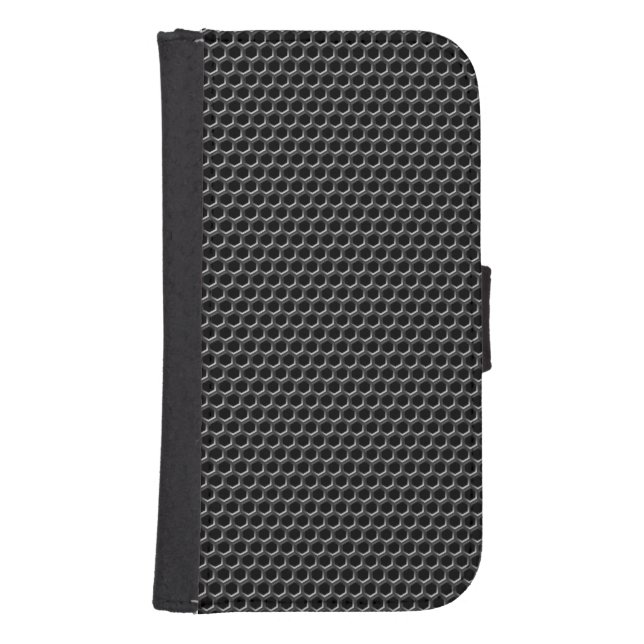 Metal grid pattern - background samsung galaxy wallet case (Front)