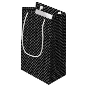 Metal grid pattern - background small gift bag