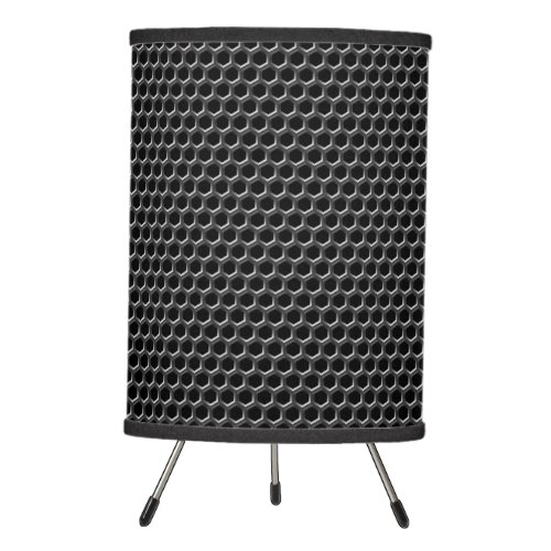 Metal grid pattern _ background tripod lamp