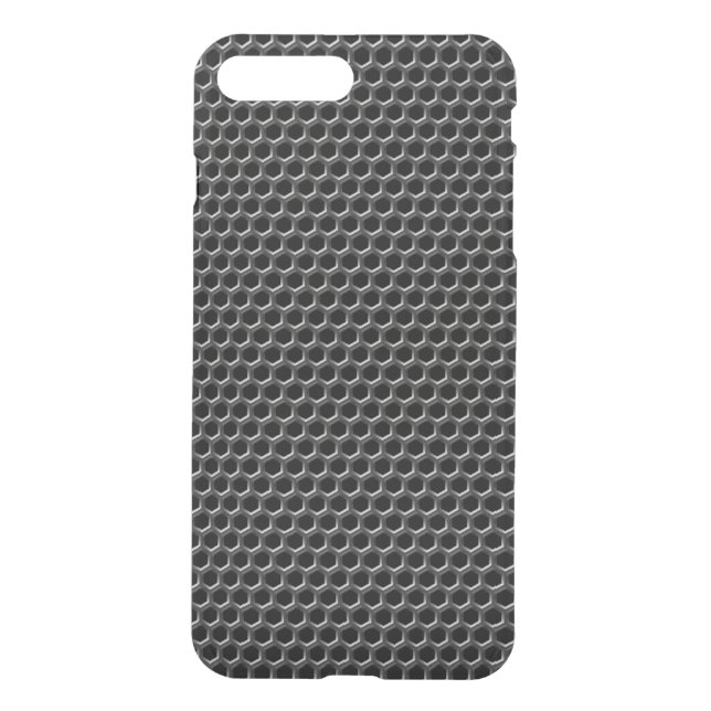 Metal grid pattern - background uncommon iPhone case (Back)