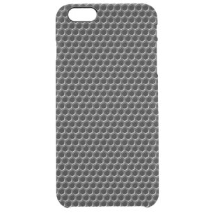 Metal grid pattern - background clear iPhone 6 plus case