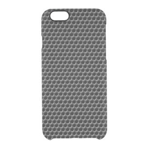 Metal grid pattern - background clear iPhone 6/6S case