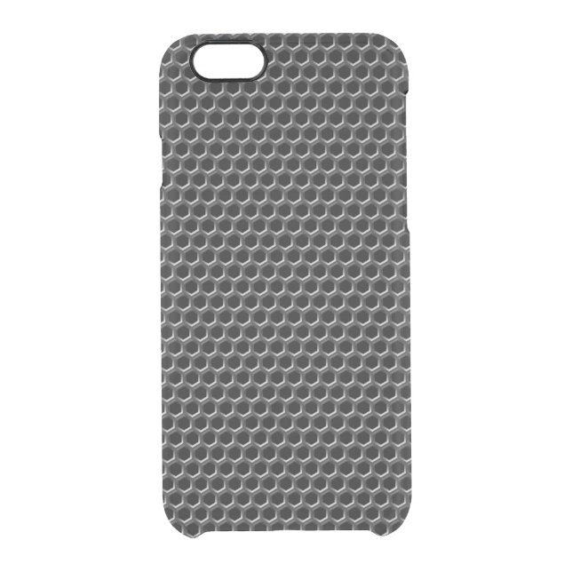 Metal grid pattern - background uncommon iPhone case (Back)