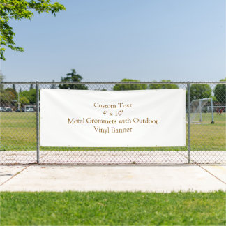 Metal Grommets with Outdoor 4' x 10' Vinyl Banner