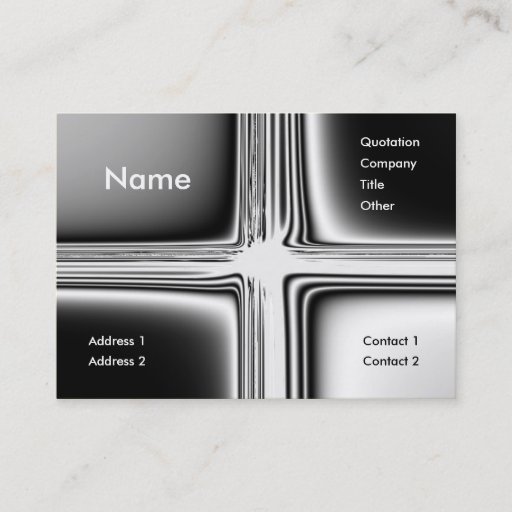 Customizable Metal Groovy Business Card Template