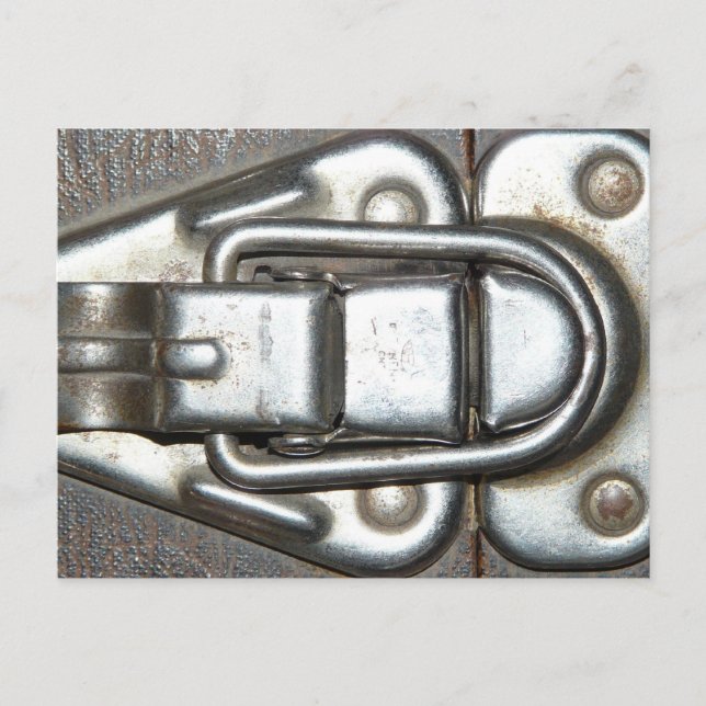 Metal Grunge Latch Postcard (Front)