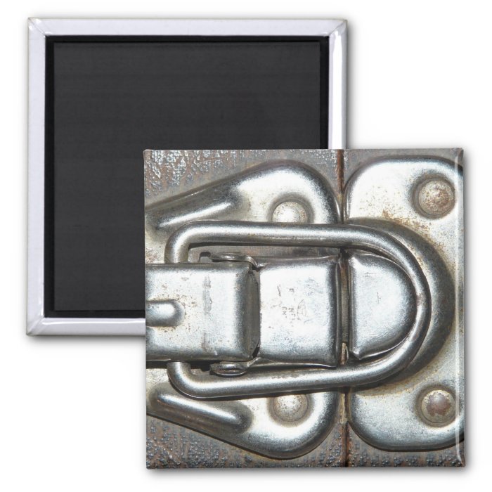 Metal Grunge Latch Refrigerator Magnets