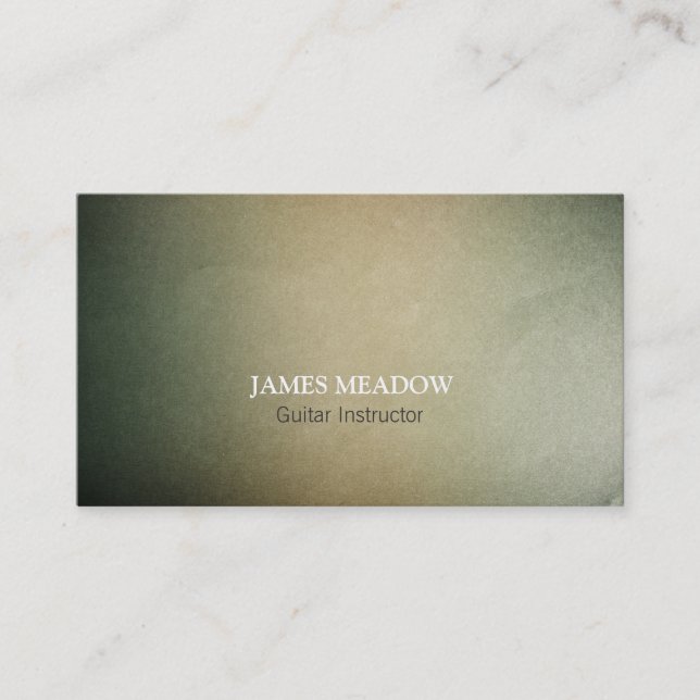 Metal Grunge Music Musician Guitar Teacher Business Card (Front)