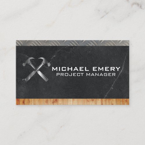 Metal Hammers  Metal  Wood  Steel Business Card