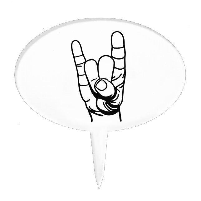 Metal Hand - Devil Fingers Cake Topper (Front)