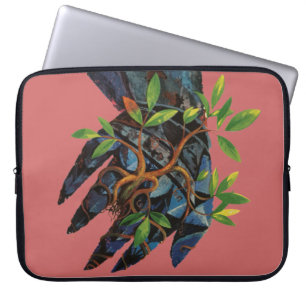 Metal Hand Growing Tree Laptop Case Lemuel Line