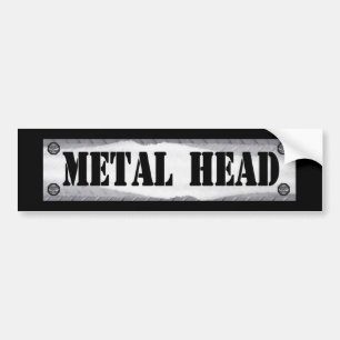 Metal Head Bumper Sticker