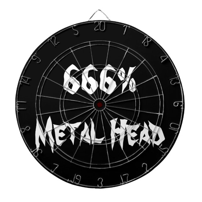 Metal Head Dartboard With Darts (Front)