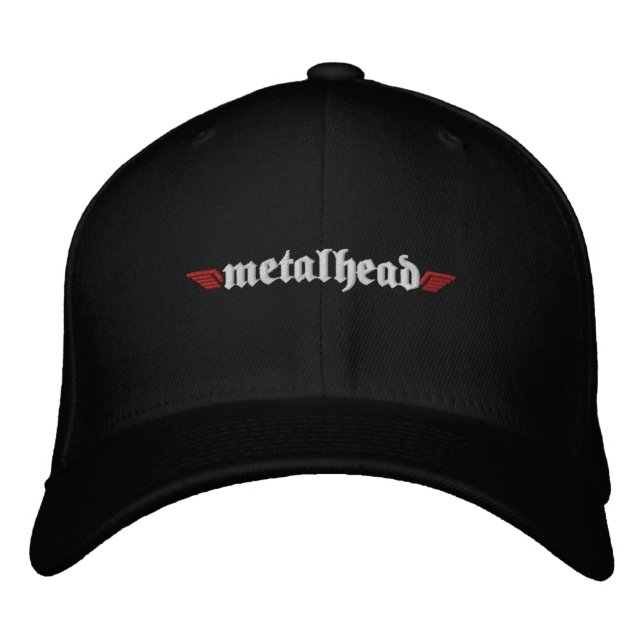 Metal Head Hat w/Skull on Back (Front)