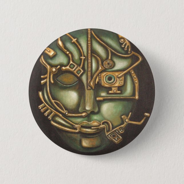 Metal Head Pinback Button (Front)
