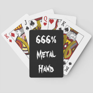 Metal Head Poker Cards