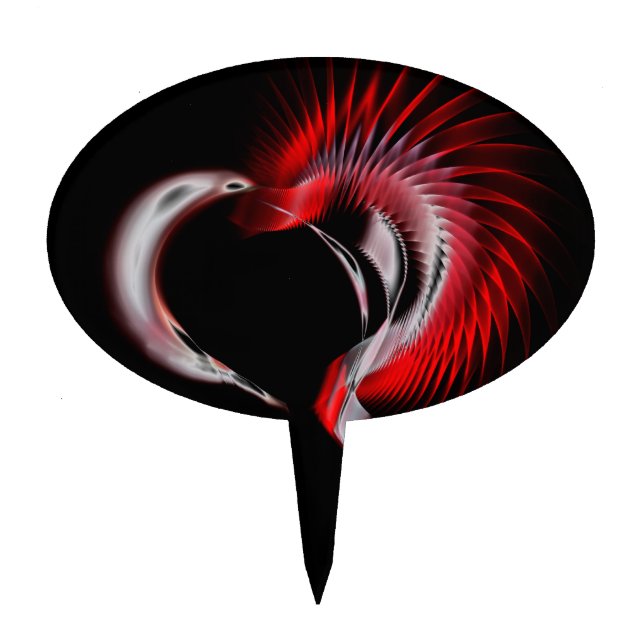 Metal Heart Cake Topper (Front)