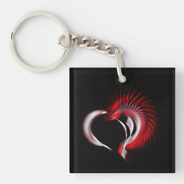 Metal Heart Keychain (Front)