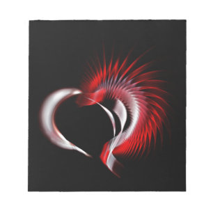Metal Heart Notepad