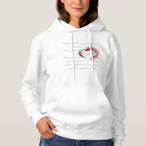 Metal Heart with Shakespeares sonnet 18 Hoodie