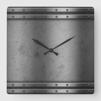Metal Industrial Gothic Clock by CustomizedCreationz at Zazzle