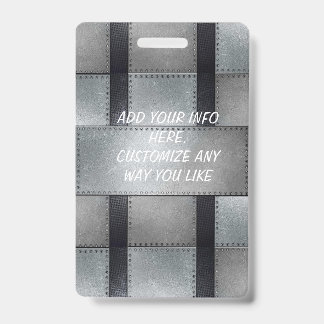 Metal Inspired Employee Badge