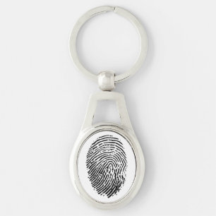 Metal Keychain: Finger Print Keychain