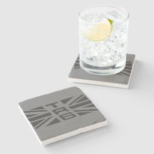 Metal Keychain Stone Coaster