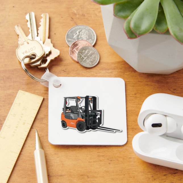 Metal keychain with forklift (Desk)