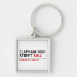 clapham high street  Metal Keychains