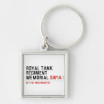 royal tank regiment memorial  Metal Keychains