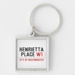 Henrietta  Place  Metal Keychains
